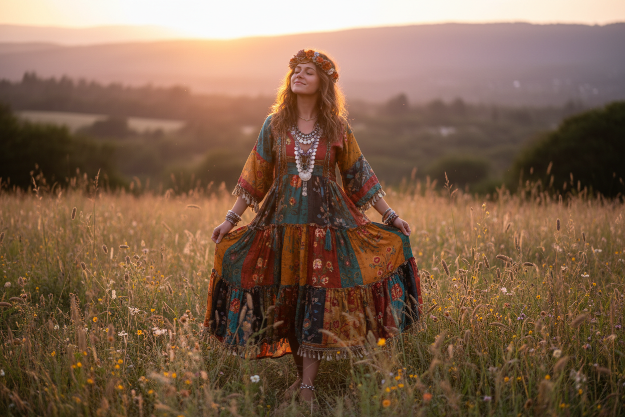 gypsy boho free spirit person nature